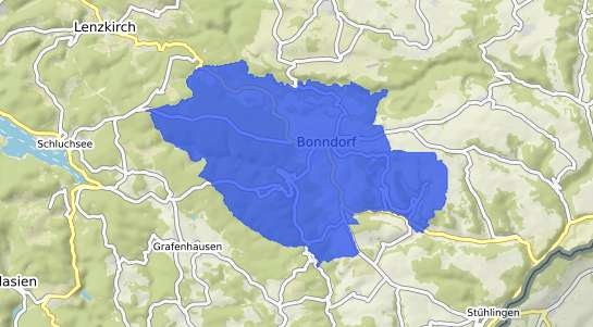 Bodenrichtwertkarte Bonndorf im Schwarzwald